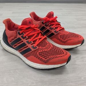 Adidas UltraBoost 1.0 Men's Size 9.5 Solar Red Orange Excellent condition